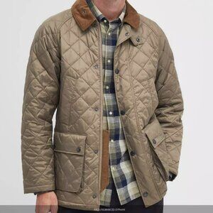 BARBOUR Ashby Quilted Jacket MSRP $370 in Timberwolf British Classic
